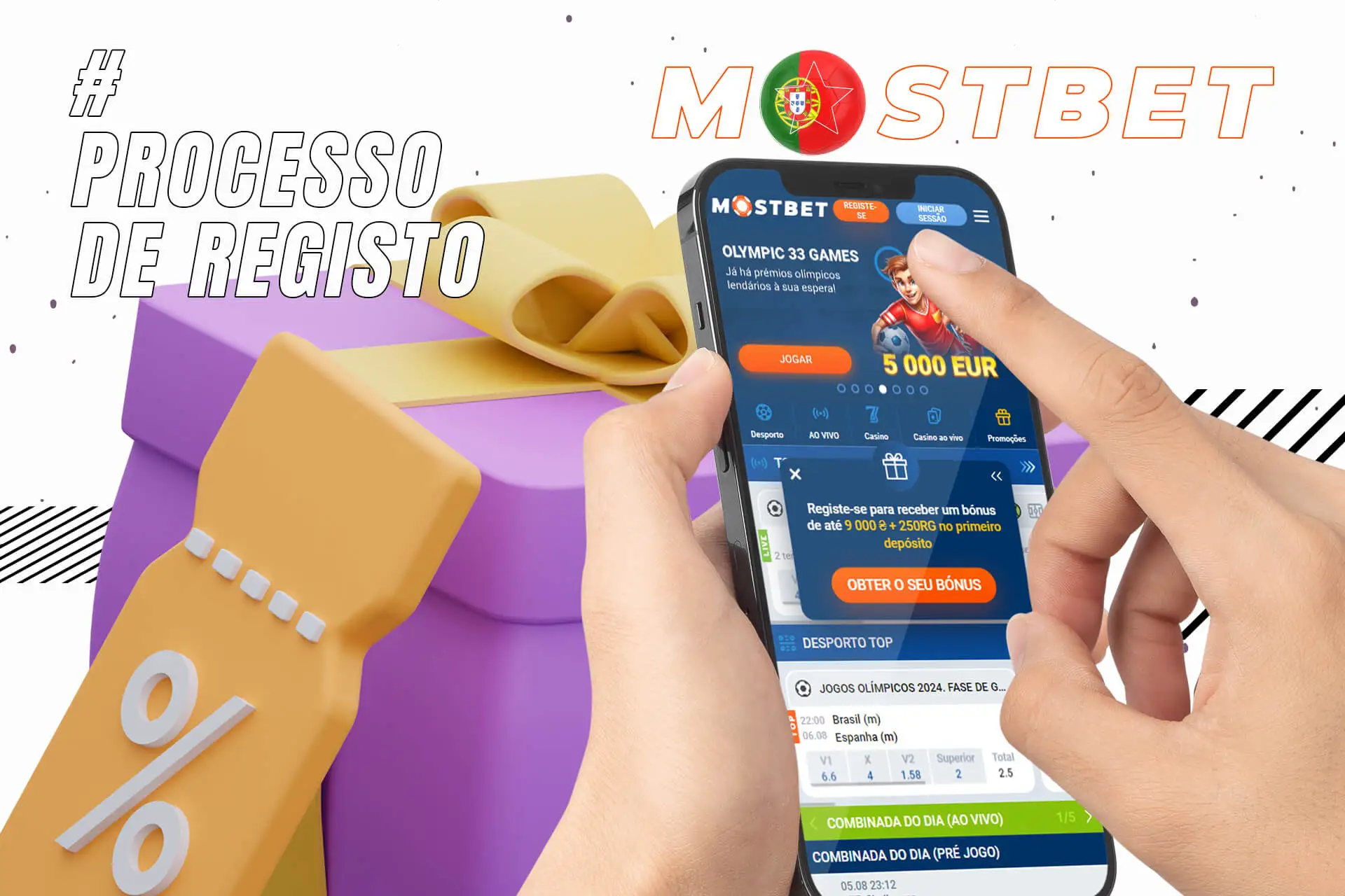 receber um bonus ao registar-se no portal da Mostbet Portugal