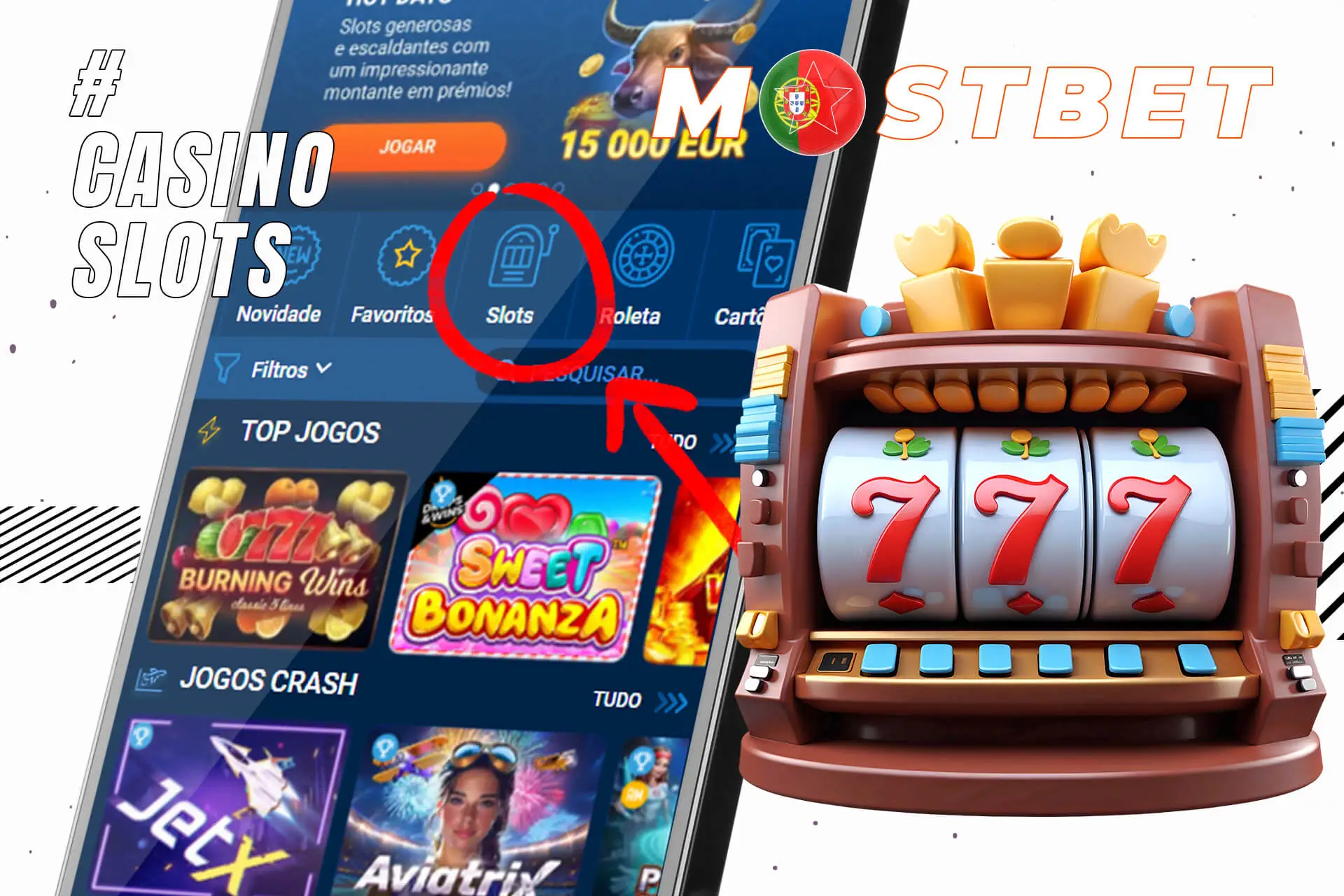 Os fas de slot machines encontrarão uma grande variedade delas no portal Mostbet